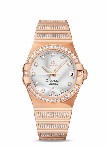 Omega Constellation Co-Axial 38 Red Gold / Diamond / Silver 123.55.38.21.52.005 (12355382152005)